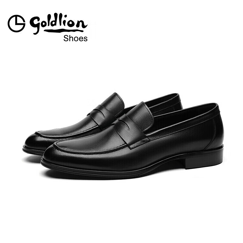Goldlion Men's Shoes, Fashionable Lightweight Durable Business Casual Slip-On Fo...