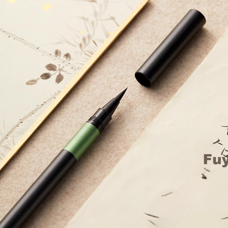 Liu Pin Tang Selected Steel Pen-style Brush Professional Wolf Hair Soft Brush Ca...