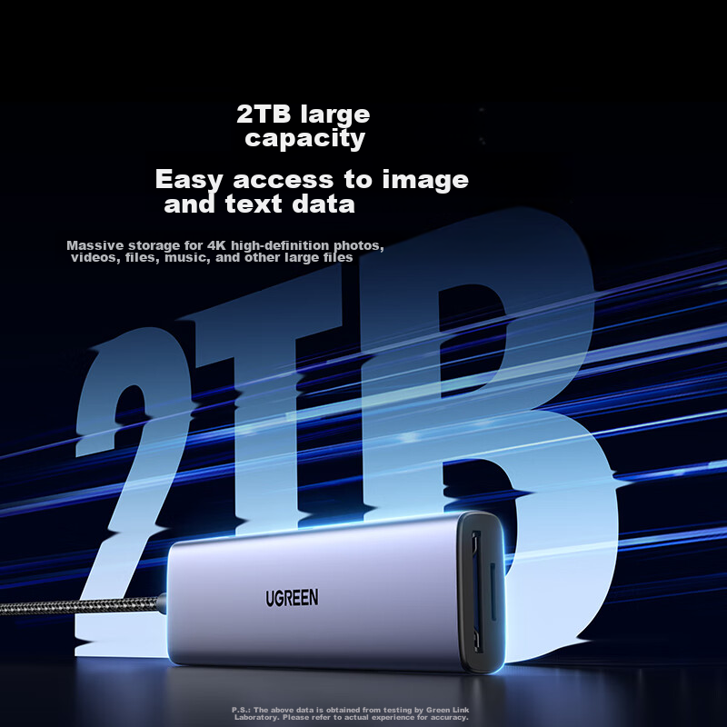 Lulian Type-C 3.0 Card Reader Dock, Supports SD/TF/CF/MS Four Cards Simultaneous...