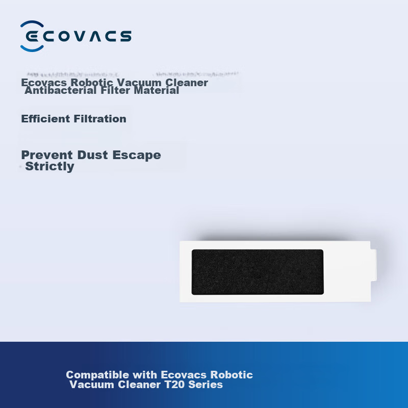 ECOVACS Accessories Dust Box Filter Cartridge, Suitable for (T20 Series, X1 S PR...