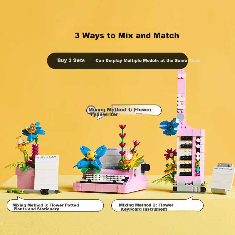 LEGO Building Blocks Set 31169, Flower Typewriter, Toy for Boys And Girls, Child...