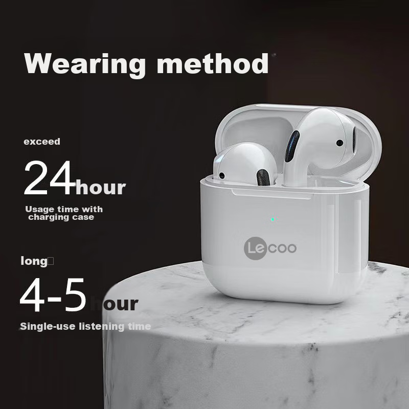 Lenovo Laike EW310 True Wireless Bluetooth Earbuds, Semi-In Touch Control Music...