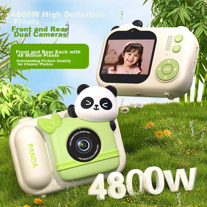 Leleyu Children's Camera Toy for Ages 3-6, Instant Camera with Photo Printing An...