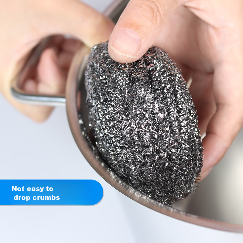 Sunuo Stainless Steel Wire Scrubber Kitchen Dish Cleaning Brush Pot Cleaning Bal...