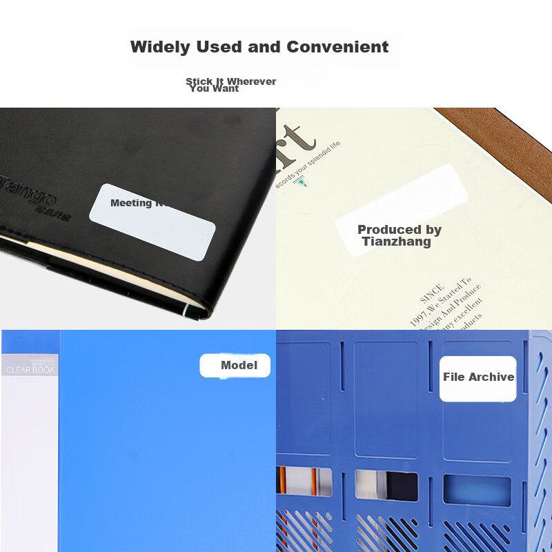 TANGO A4 Self-Adhesive Label Paper, Stickers, Self-Adhesive Labels, Rounded Corn...