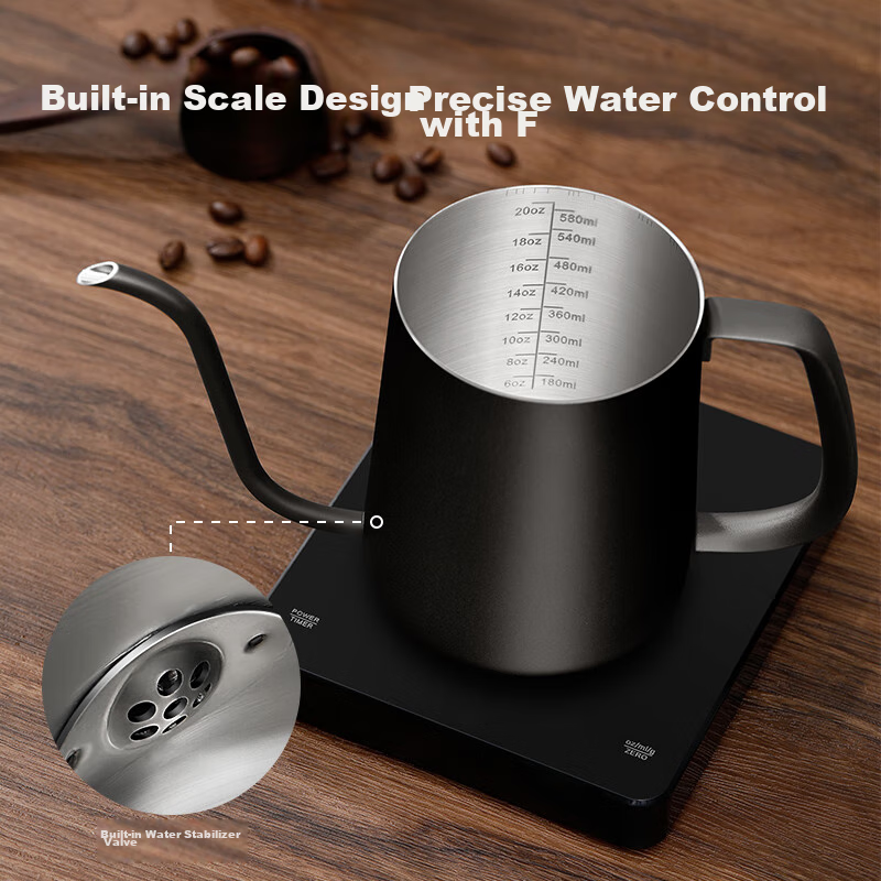 Jingzao Pour-Over Kettle with Fine Spout, Home Use, Hanging Ear, Pour-Over Coffe...