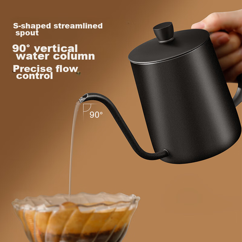 Jingzao Pour-Over Kettle with Fine Spout, Home Use, Hanging Ear, Pour-Over Coffe...