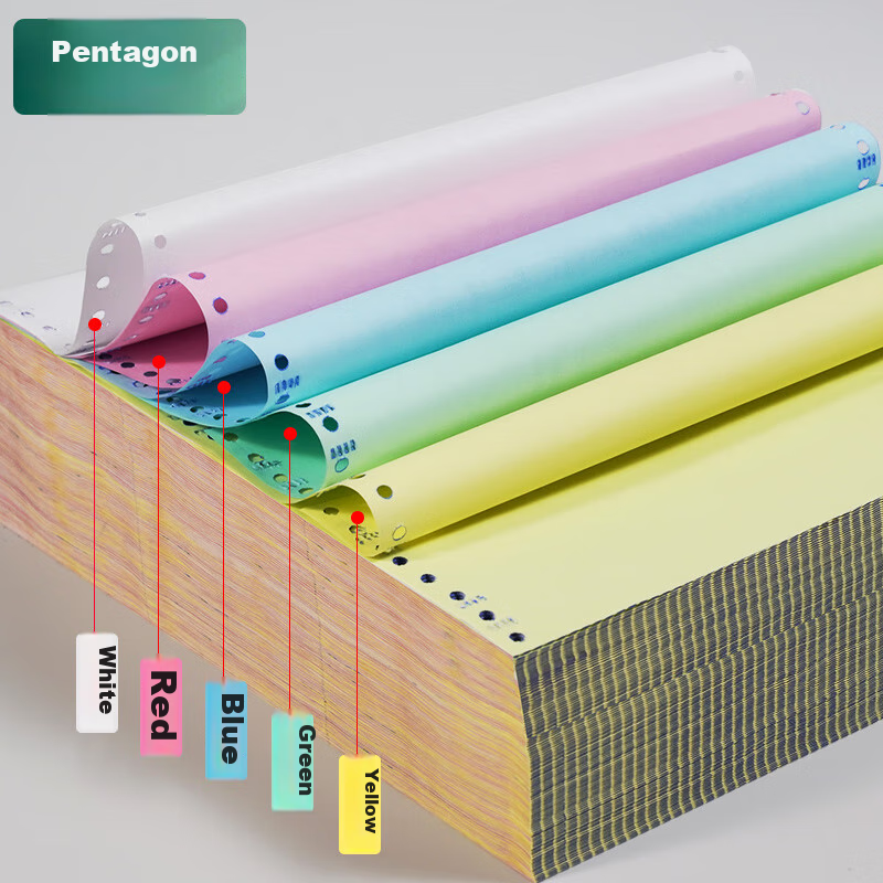 TANGO New Green TANGO Printing Paper, Five-Part Three-Equal Division Dot Matrix,...