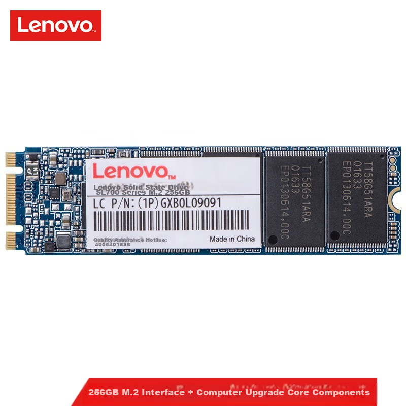 Lenovo 256GB SSD, M.2(SATA) SL700 Solid State Drive Series, 2280 Form Factor