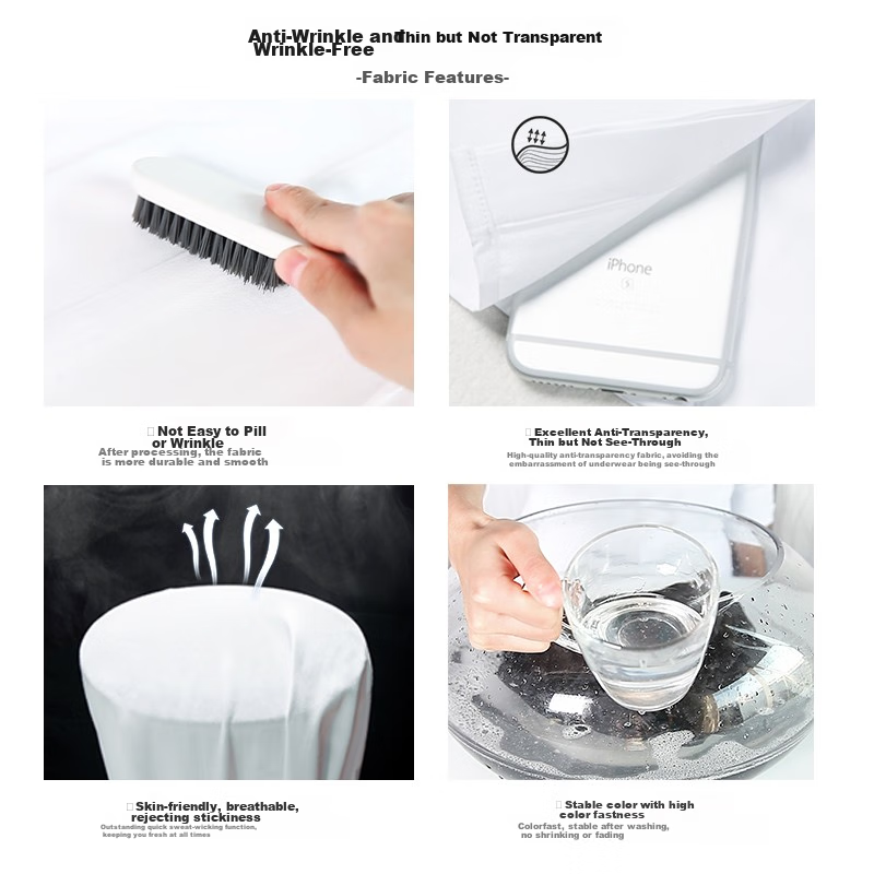 Quehou Quehou White Short-Sleeve Shirt for Women, Summer Professional Work Unifo...