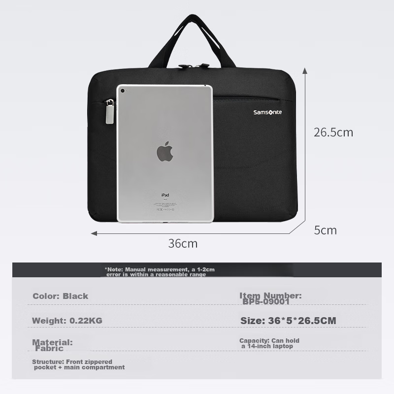 Samsonite Laptop Bag, Handbag for Men And Women, 14-Inch Shoulder Crossbody Bag,...