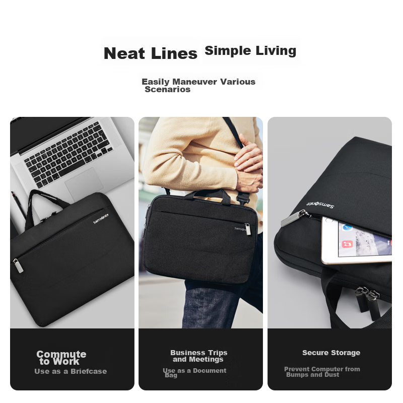 Samsonite Laptop Bag, Handbag for Men And Women, 14-Inch Shoulder Crossbody Bag,...