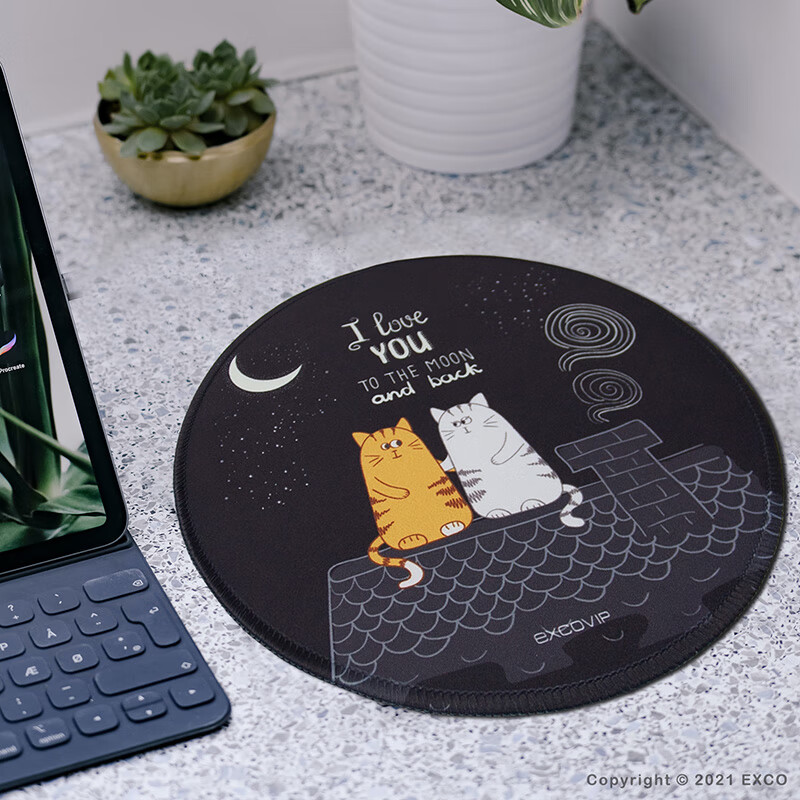 EXCO Starry Sky Mouse Pad, Small Size, Computer Office Lock Edge Pad, Anime Cute...