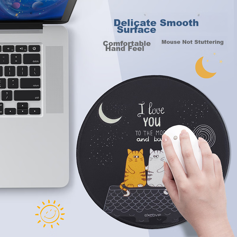 EXCO Starry Sky Mouse Pad, Small Size, Computer Office Lock Edge Pad, Anime Cute...