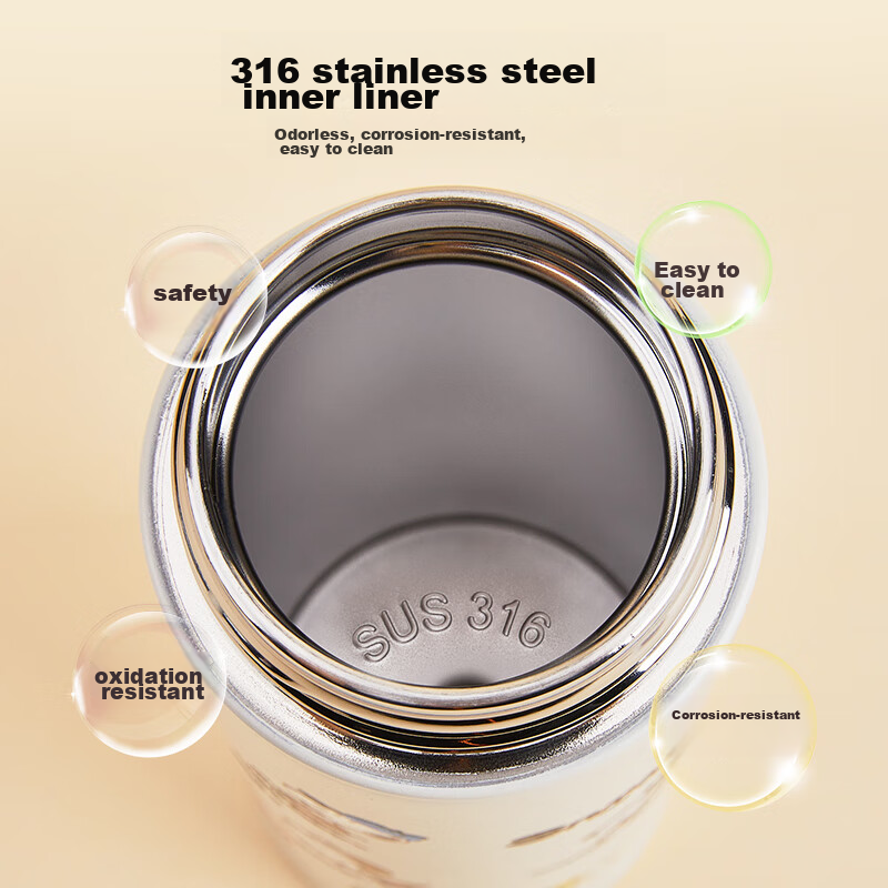 Snoopy Children's Insulated Cup, 316 Stainless Steel, for Boys And Girls, Elemen...