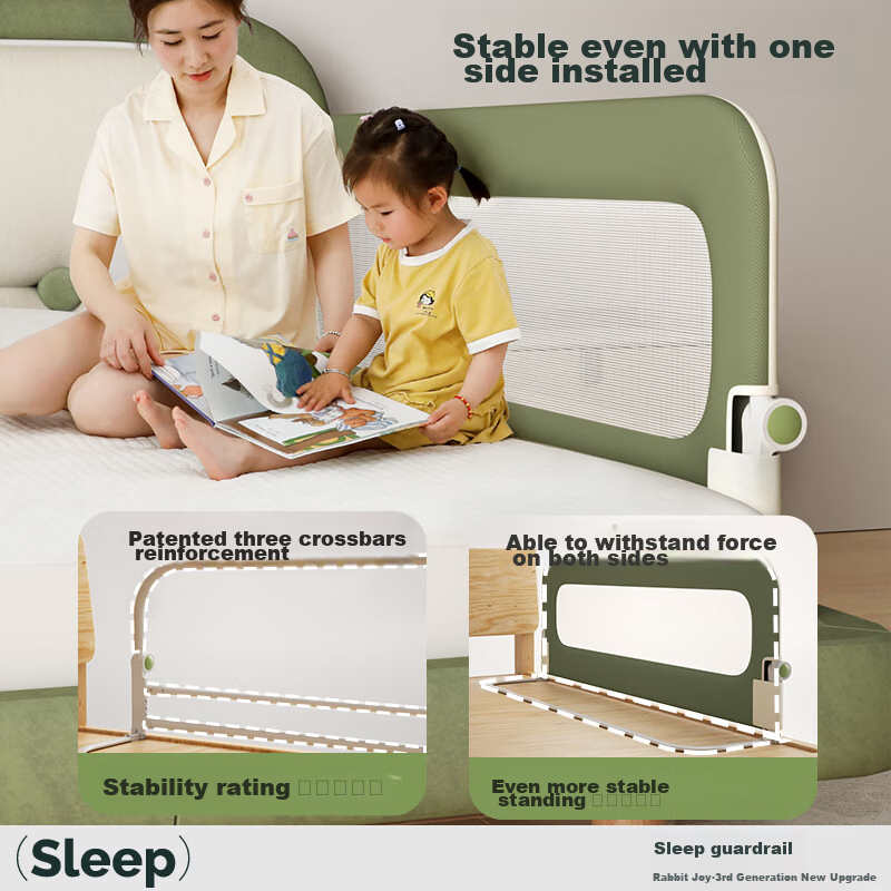 Tuobei Baby Bed Guardrail, Child Safety Rail, Anti-Fall Protection, Bed Edge Bar...