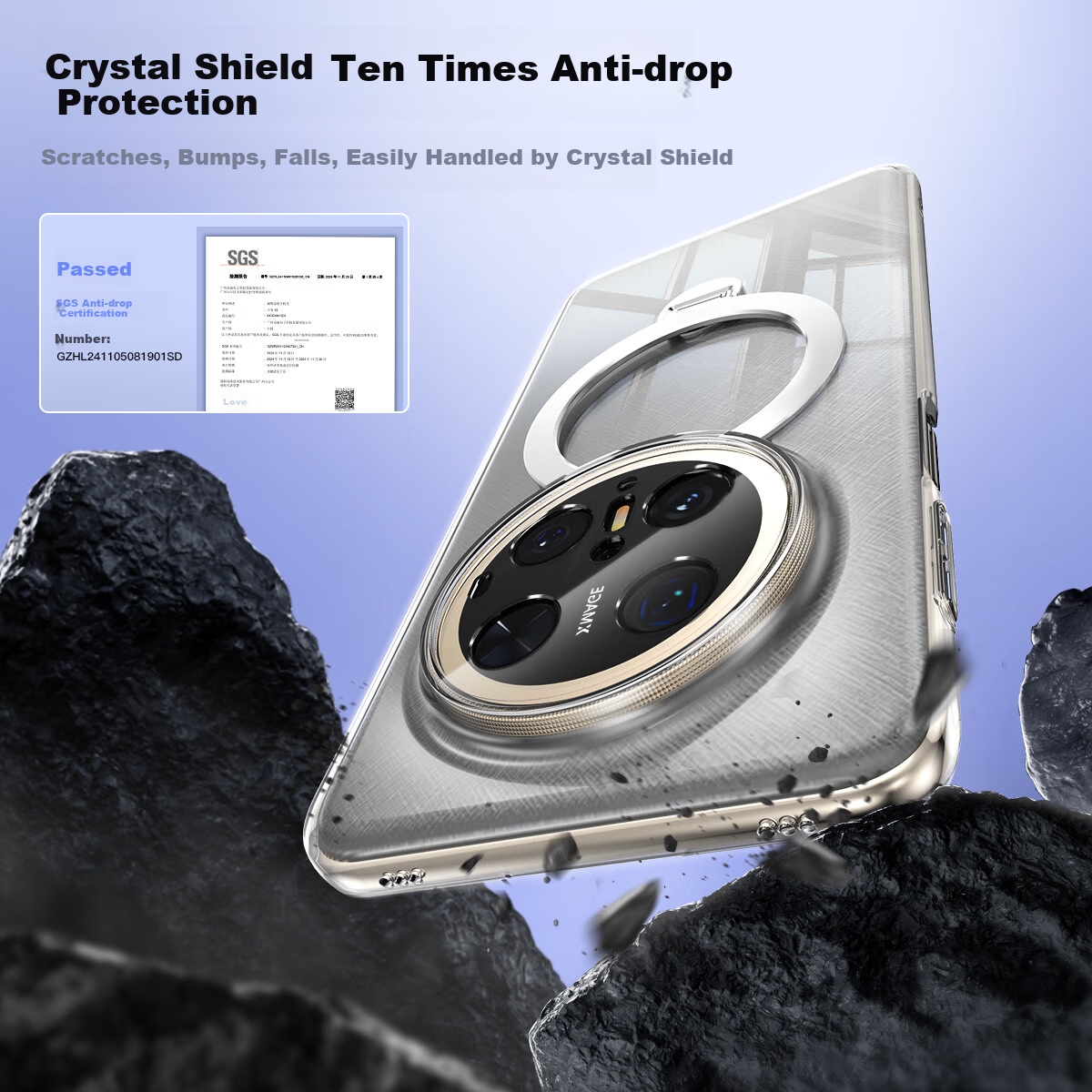 Xundie [Jingtou] Case for Huawei Mate 70, Full Lens Protection, Shockproof, 360°...