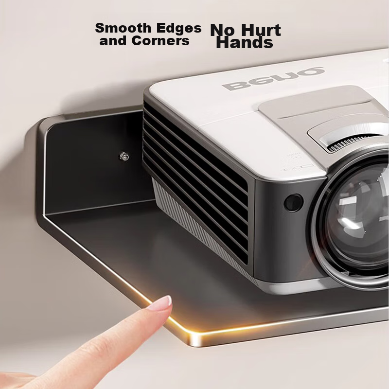 Jinghuisichuang Projector Stand, Wall-Mounted Tray-Style Storage Rack, Wall-Moun...