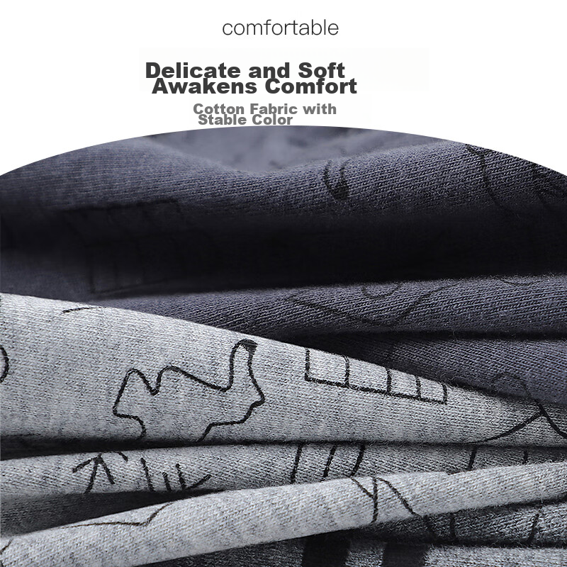 Langsha Men's Underwear, Cotton Antibacterial, Summer Mid-Rise Boxer Briefs, Lar...