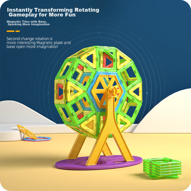 Xingyayoupin Magnetic Tiles 150-Piece Set, Children's Toy Magnetic Building Bloc...