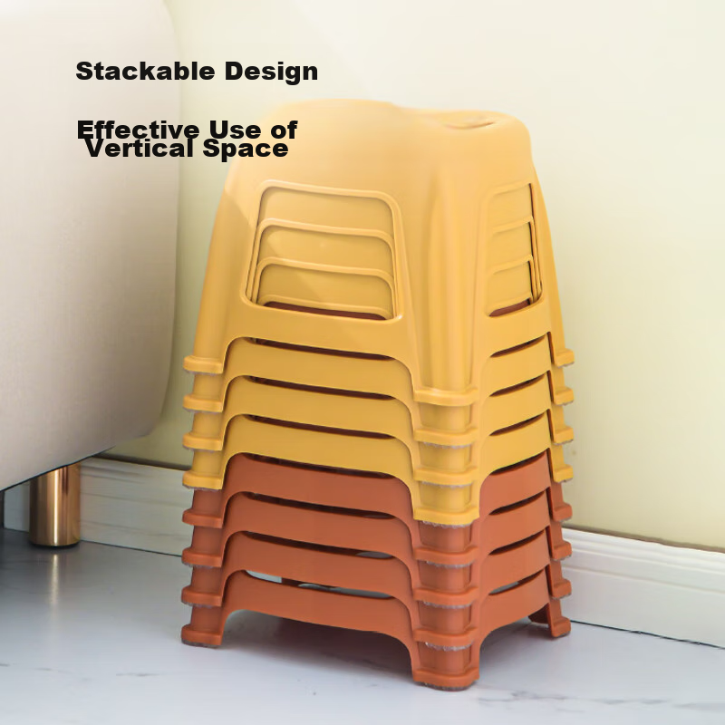 Jingzao Classic Series Stackable Small Stool, Household Plastic Stool, Children'...
