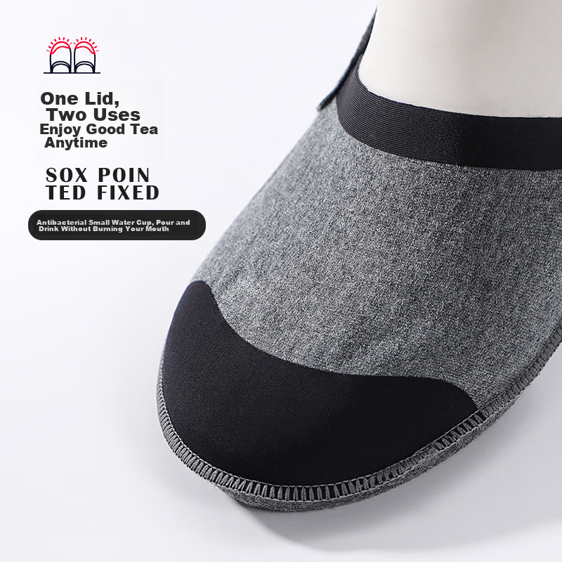 Langsha Men's Socks, Thin Summer Invisible Cotton Shallow Mouth Silicone Non-Sli...