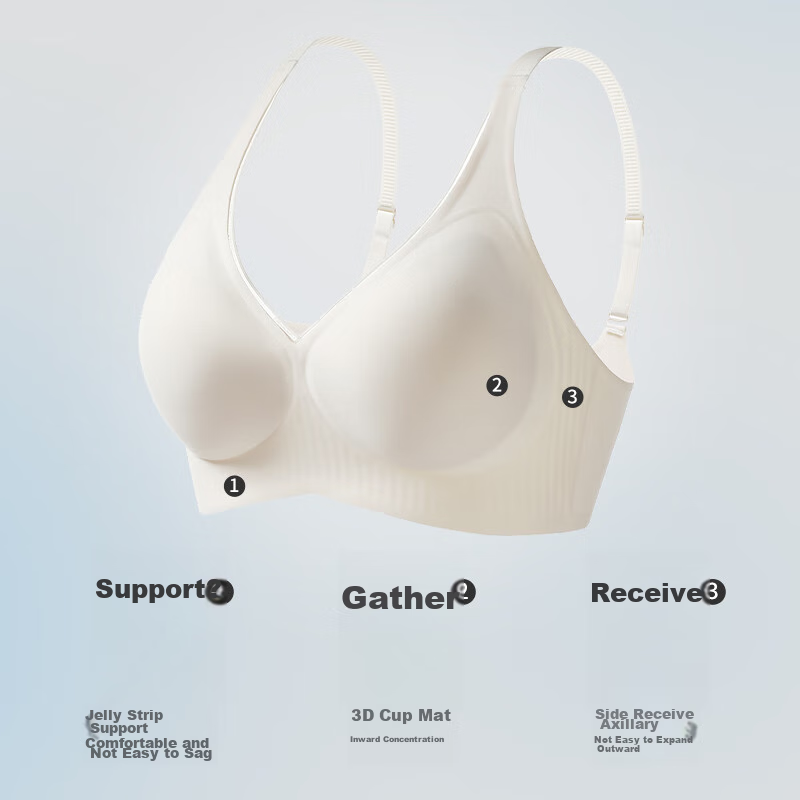 Langsha Soft Support Seamless Bra for Women, Push-Up Bra for Small Breasts, Wire...