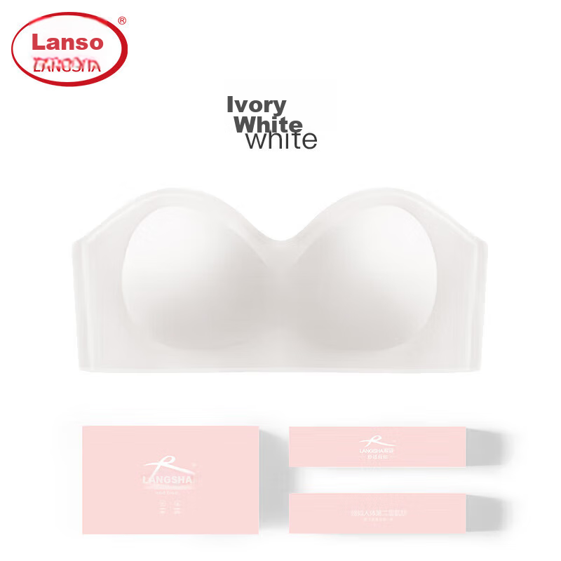 Langsha Strapless Bra for Women, Thin Style, Makes Breasts Appear Smaller, Push-...