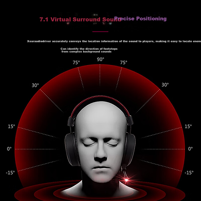 Lenovo X370 USB 7.1 Channel RGB Gaming Headset Esports Headset Headset Computer...