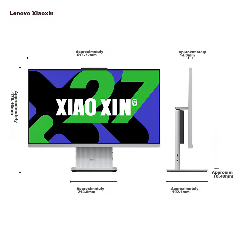 Lenovo Xiaoxin All-In Desktop Computer 27-Inch (13th Gen Core I5-13420H, 16GB RA...