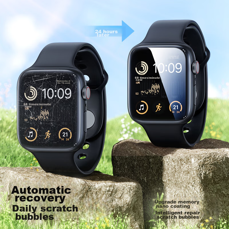 SmartDevil Screen Protector for Apple Watch, Compatible with IWatch S6/5/SE, Bub...