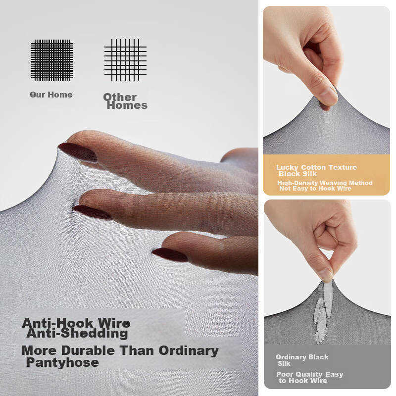 LUCKMEEY Women's Stockings, High-End 0D High-Transparency Sexy Silky Pantyhose,...