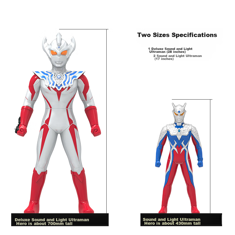 Lingdong Chuangxiang Sai Luo Ultraman Large Sound And Light-Emitting Action Figu...