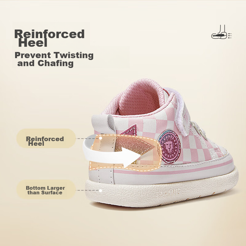 Tailannisi 211 Spring Boys' Walking Shoes, Girls' Soft-Soled Baby Shoes, Non-Sli...