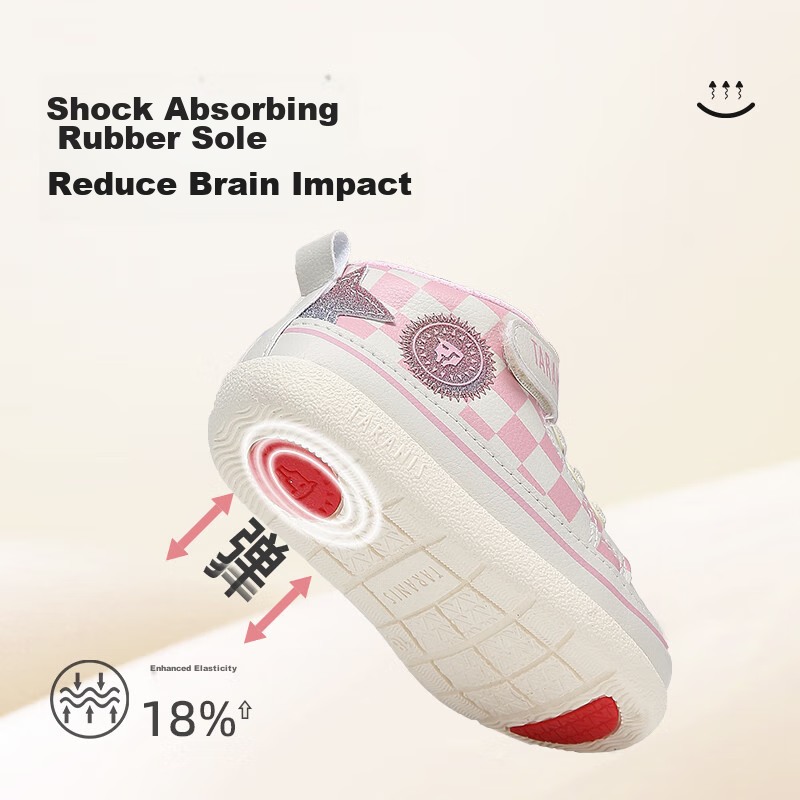 Tailannisi 211 Spring Boys' Walking Shoes, Girls' Soft-Soled Baby Shoes, Non-Sli...