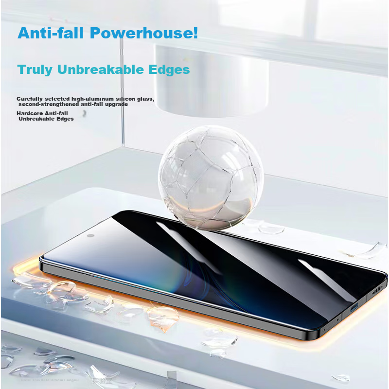 LANGLING Privacy Tempered Glass Screen Protector for vivo X200Pro, Anti-Spy Anti...