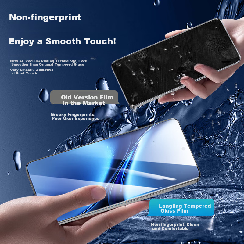 LANGLING Privacy Tempered Glass Screen Protector for vivo X200Pro, Anti-Spy Anti...