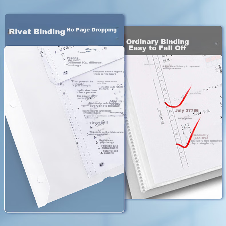 Tianse A3/40-Page Exam Paper Folder, Exam Paper Storage Folder, Document Organiz...