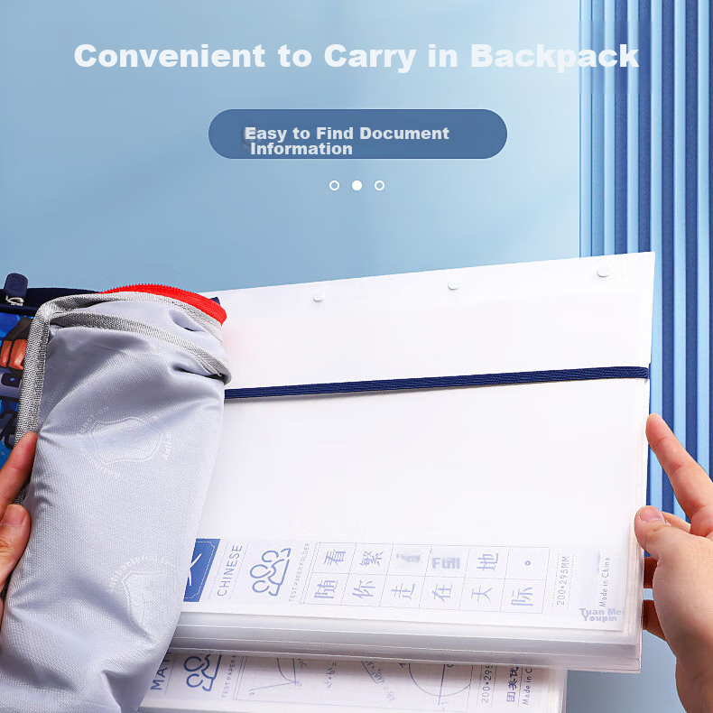 Tianse A3/40-Page Exam Paper Folder, Exam Paper Storage Folder, Document Organiz...