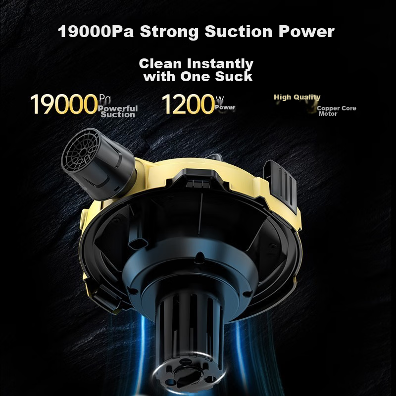 Yili Vacuum Cleaner, Household Appliance, High-Power, Car-Mounted, Barrel-Style,...