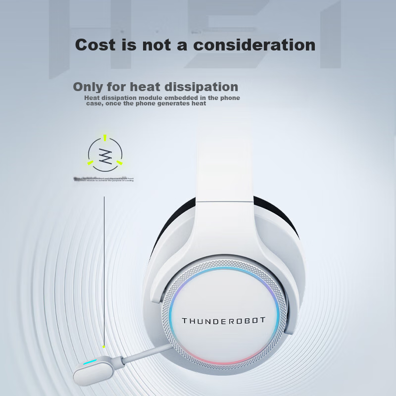 ThundeRobot H51 Tri-Mode Version Wired Headphones, White Gaming Headset, USB Com...