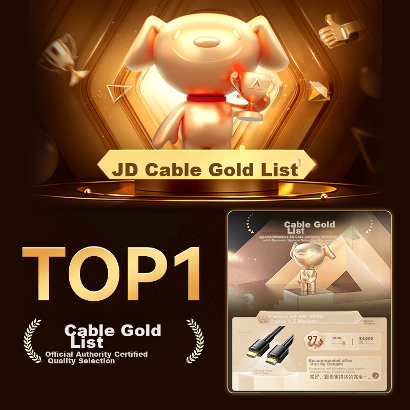 Shengwei HDMI Cable 2.0 Version, Computer TV 4K High-Definition Cable, 3D Video...