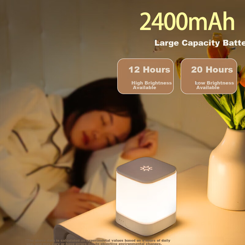 Heart-Shaped Rechargeable Night Light for Baby Feeding, Bedroom Bedside Lamp, Mo...