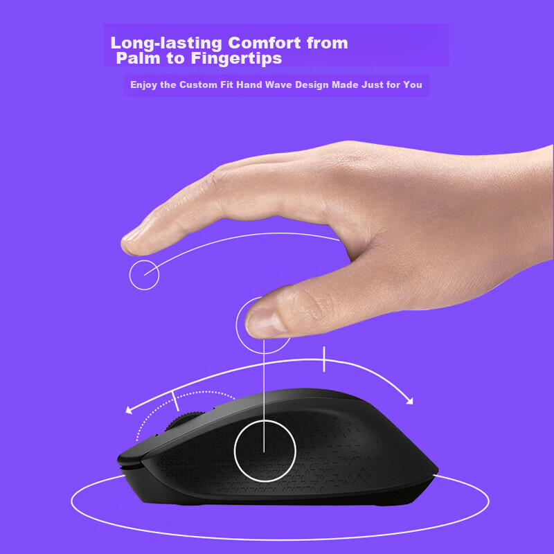 Logitech MK345 Enterprise-Grade Wireless Office Keyboard And Mouse Set (MK346P D...