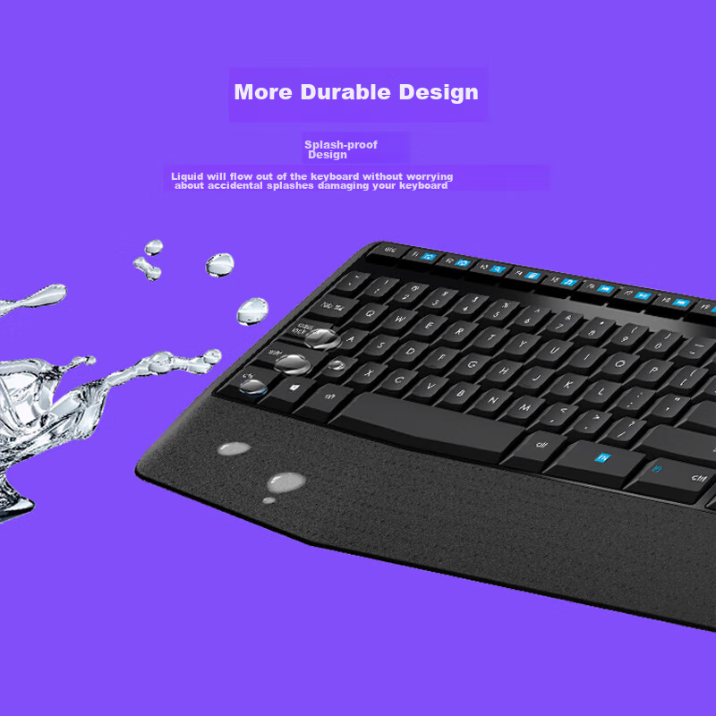 Logitech MK345 Enterprise-Grade Wireless Office Keyboard And Mouse Set (MK346P D...