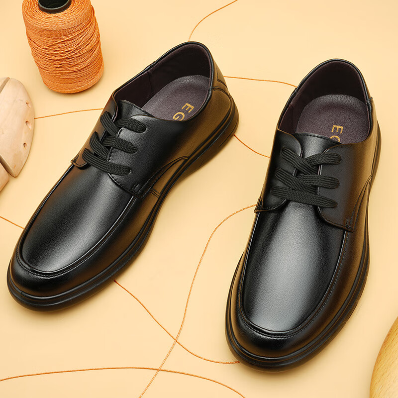 EGCHI Leather Shoes for Men, Business Casual Formal Leather Shoes, British-Style...