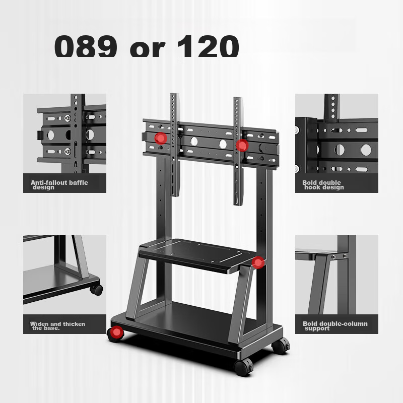 Xizhou Yeyu TV Stand (32-70 Inches), Floor-Standing Mobile Cart, Universal TV Mo...