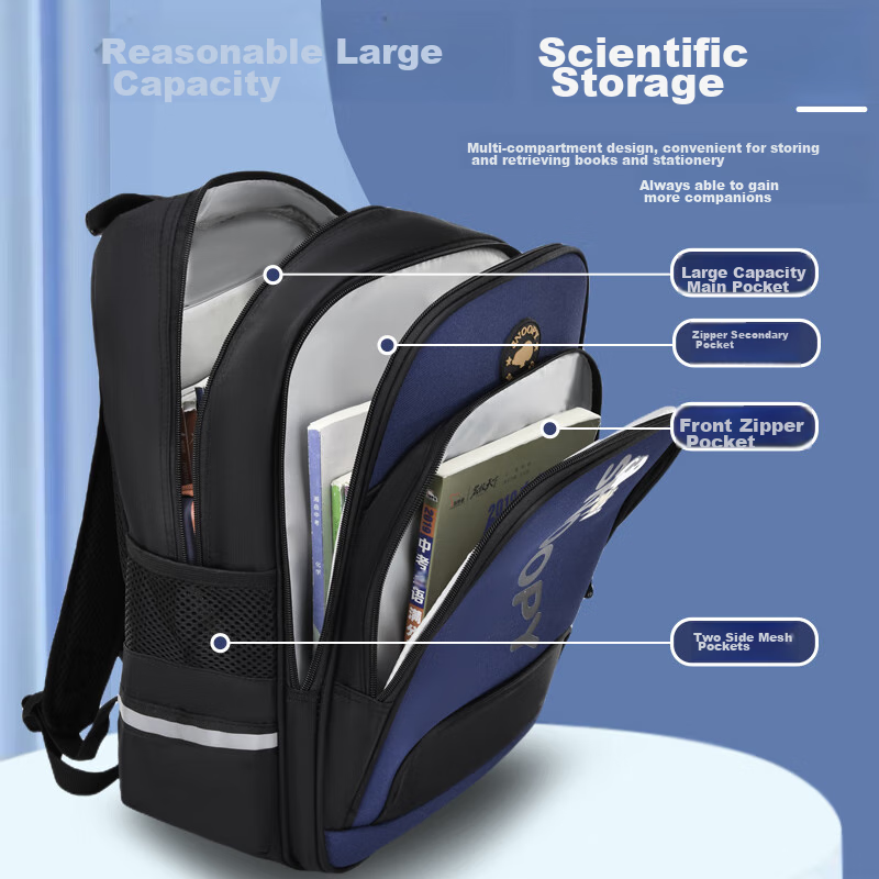 Snoopy Children's Backpack, Boys And Girls Elementary School Students Grades 1-5...