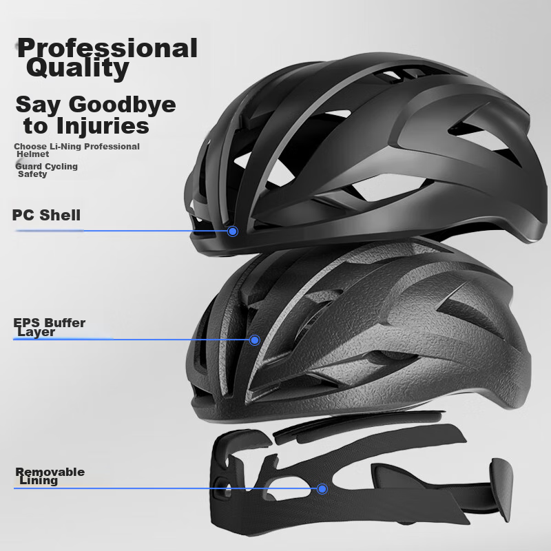 Li-Ning Bicycle Riding Helmet, Anti-Collision Safety Helmet, Road Bike And Mount...