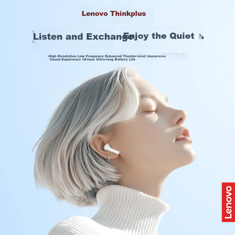 Lenovo LP5Pro Black True Wireless Bluetooth Earbuds In-Ear with Noise Cancelling...